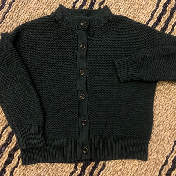 Alex Mill Nico chunky knit cardigan in green. Size small. EUC. - Picture 7 of 11
